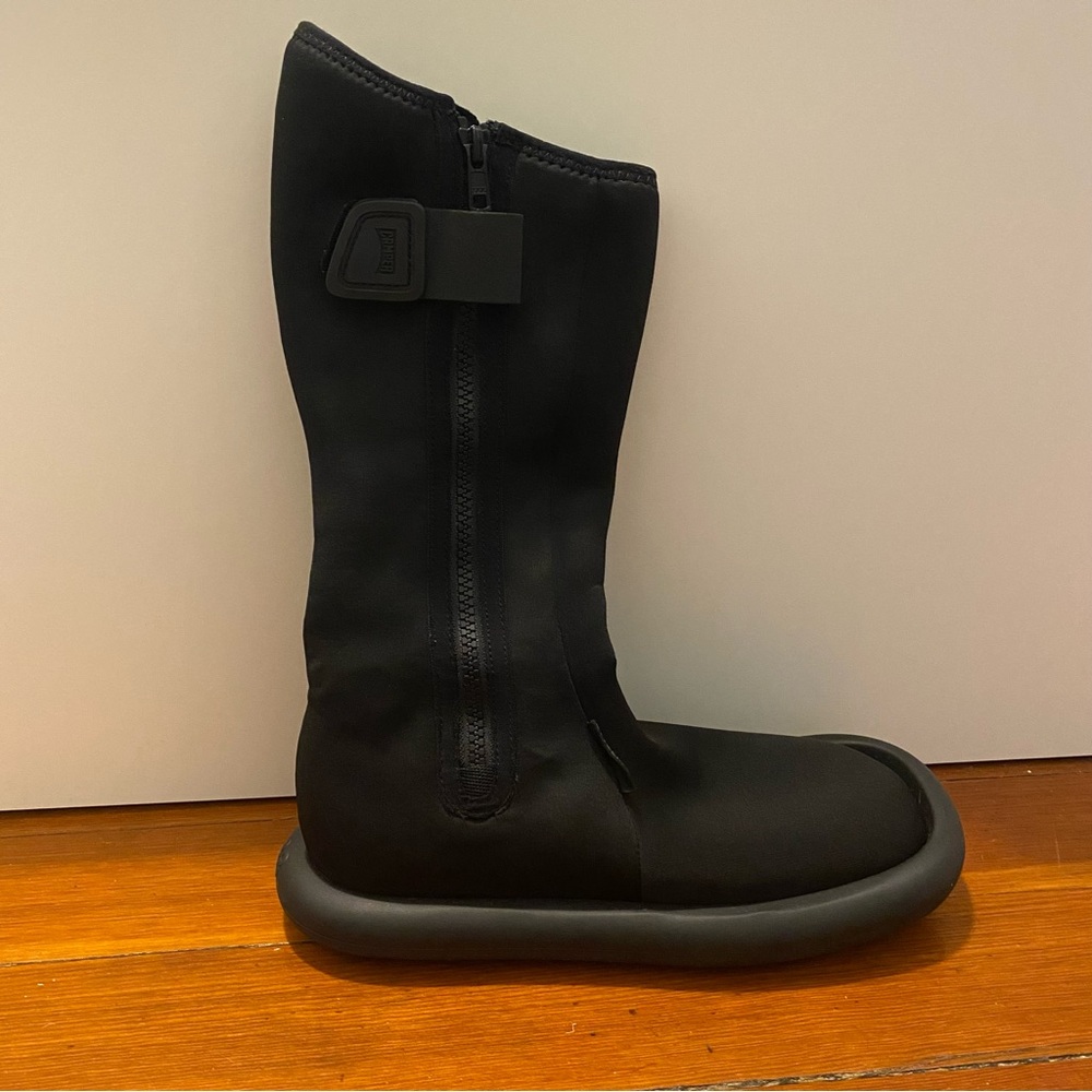 Black Combat & Moto Boots - Picture 2 of 10
